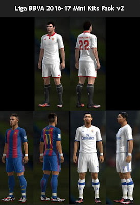 PES 2013 Liga BBVA 2016-17 Mini Kits Pack v2 by PES Gear