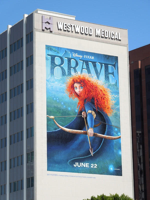 Disney Pixar Brave movie billboard