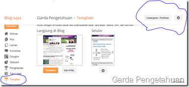 Cara Mengganti Password Blog di blogspot