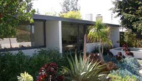 gregory ain - altadena - park planned homes - rear yard landscaping, circa 2009