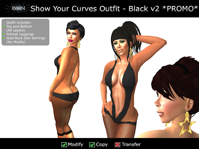 BSN Show Your Curves Outfit - Black v2 *PROMO*