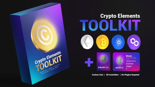 After Effects Crypto Elements Toolkit Template