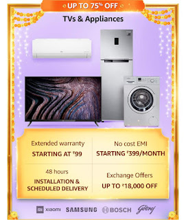 offers on appliances and television