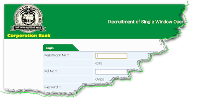 Corp Bank Clerk Recruitment 2012 Online Form