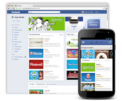 Facebook App Center for Android, Facebook App Center for iOS, Facebook App Center for Web