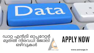 Many job opportunities from data entry