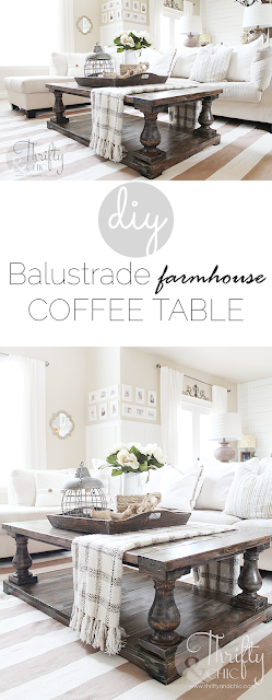 DIY Balustrade Farmhouse Coffee Table