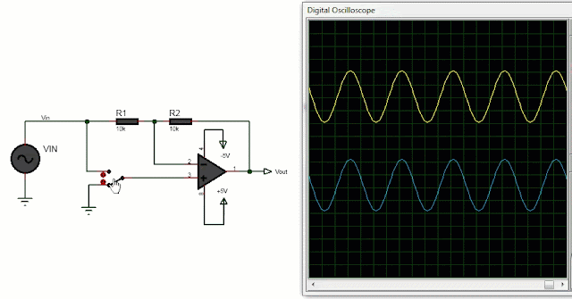 Phase shifter switch with Op-Amp