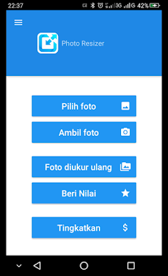Tampilan Aplikasi Photo Resizer Untuk Mengecilkan Ukuran Foto