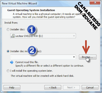 خطوات العمل على برنامج Vmware workstation