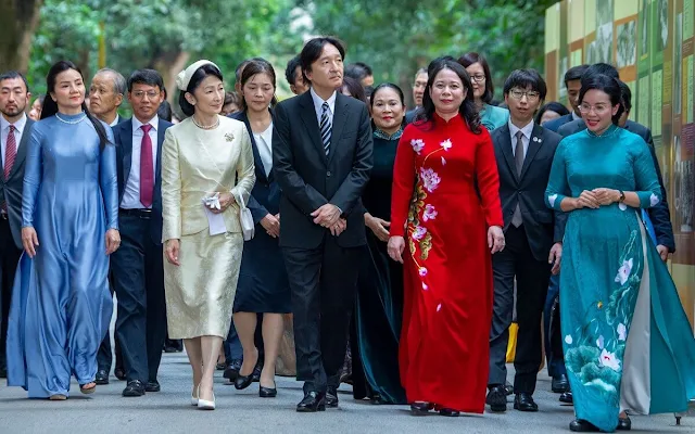 Vice President of Vietnam Vo Thi Anh Xuan, President of Vietnam Vo Van Thuong and his wife Phan Thi Thanh Tam