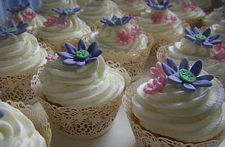 Cupcakes con Flores para Fiestas Infantiles, parte 1