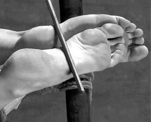 bastinado feet caning