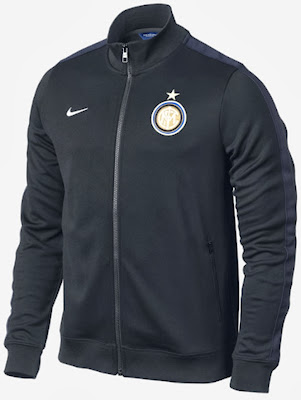 Jaket Grade Ori Nike Inter Milan Black Authentic 2013/2014