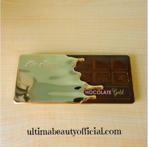 Too Faced Chocolate Gold Palette, closed