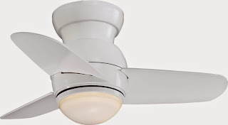 Hugger Ceiling Minka-Aire F510-WH Minka Aire One Light Hugger Ceiling Fan, White