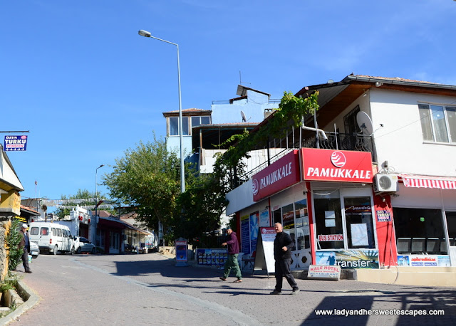 Pamukkale Bus office in the town of Pamukkale