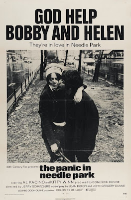 The panic in Needle Park theatrical poster - God help Bobby and Helen