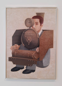 Ishida Tetsuya, pintor japonés, museo reina Sofia, Madrid, palacio de velazquez, parque del retiro, autorretrato, pintura surrealista, alienacion, trabajo, japon, crisis, deshumanizacion, confinamiento, coronavirus, covid19, exposiciones temporales, soledad, sufrimiento, capitalismo, consumismo, arte contemporaneo, artista, dolor, desolacion, incertitumbre, productividad, competitividad, claustrofobia, desarrollo economico,