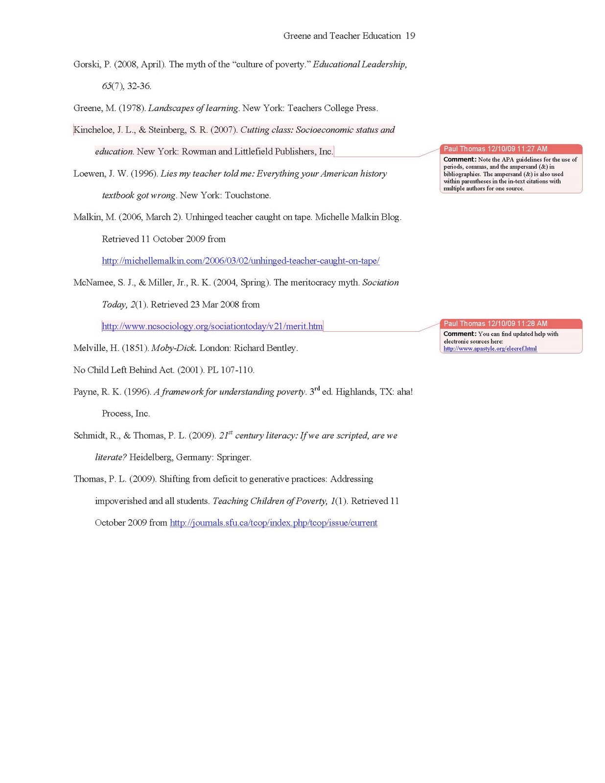Conventional Language: Sample APA essay with notes