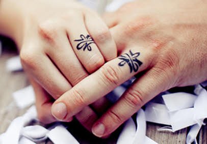 Tatuajes de anillos para parejas