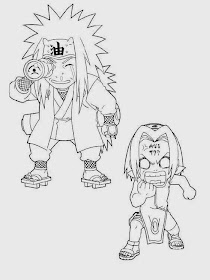 Mewarnai Gambar Naruto Lucu Gratis