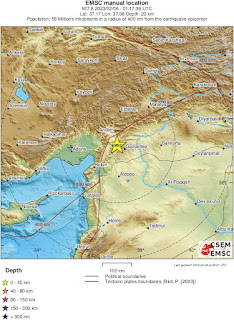 Cutremur devastator cu magnitudinea de 7,8 grade in Sud-Estul Turciei