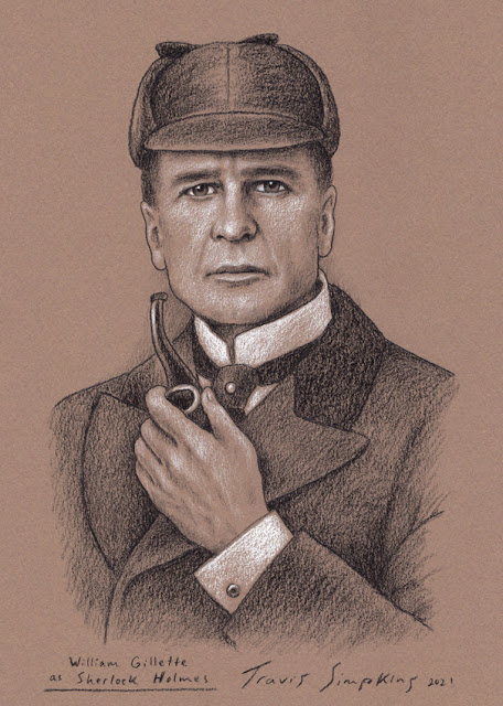 William Gillette as Sherlock Holmes. Gillette Castle. by Travis Simpkins