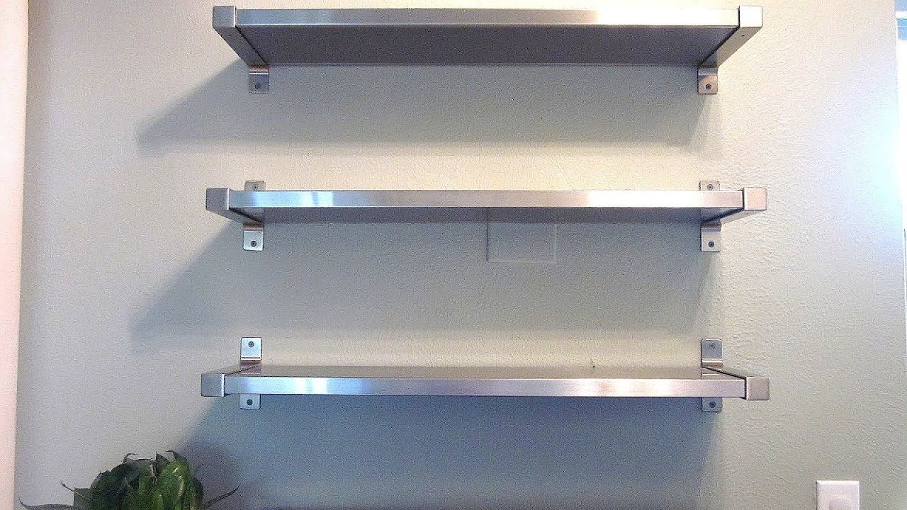 Stainless Steel Shelf Wall Mounted