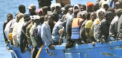 Lampedusa: boatload of refugees #7