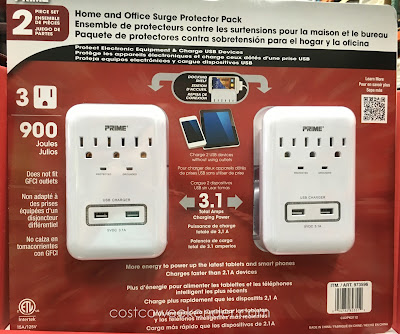 Charge multiple devices safely with the Prime Wire Home and Office Surge Protector Pack