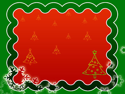 Free Christmas Wallpaper on Christian Powerpoint Backgrounds  Xmas Green Border