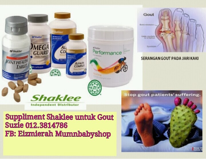 Suppliment Shaklee untuk penyakit Gout - Pengedar Shaklee 