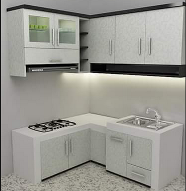 model lemari dapur minimalis modern bernuansa putih