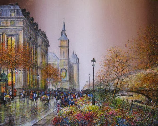 Guy Dessapt | Paris Autumn | French Painter | 1938