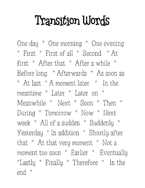 worksheet 4Th words Of Transition order For Writing Grade time Words elementary List worksheet 4Th words Of Transition order For Writing Grade time Words elementary List