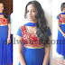 Keerthi in Blue Salwar Kameez