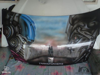 Transformers Airbrush on Car