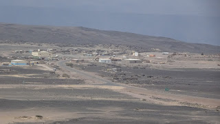 Afar Town with poor locals