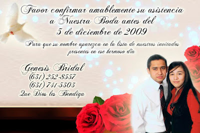 Tarjeta de Confirmación de Invitados para Boda Elegante y Novedosa Roja con Rosas Rojas Personalizada con Fotografía