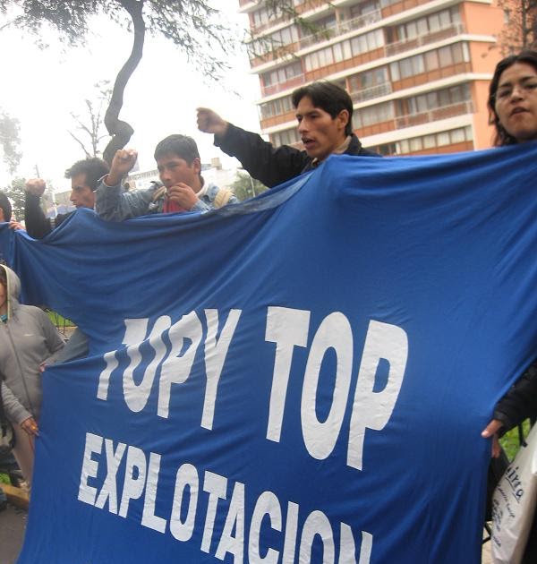 CGTP JOVEN: SINDICATO TOPY TOP REALIZARÁ PLANTÓN DE PROTESTA