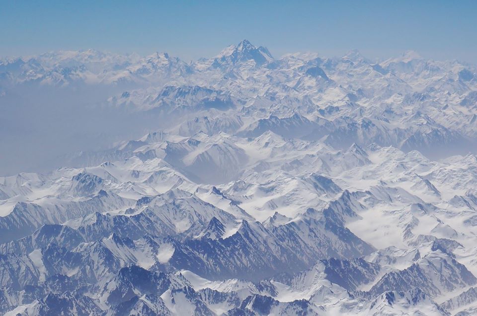 List Of Mountain Peaks In Shimshal valley. list of peak in Hunza valley. aerial view highest Karakoram mountain range peaks