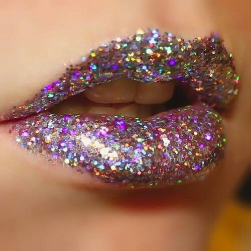 glitter lips