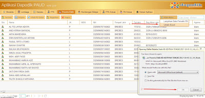 SOLUSI PERMASALAHAN PADA APLIKASI DAPODIK PAUD VERSI 3.1.0