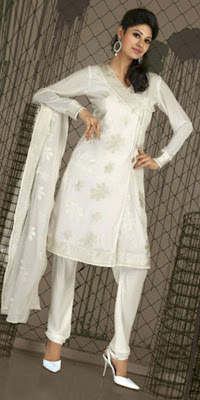 Latest Anarkali Churidar Designs 2011, Chirudar Styles 2011, White Churidaar 2011 Catalogue churidar designs