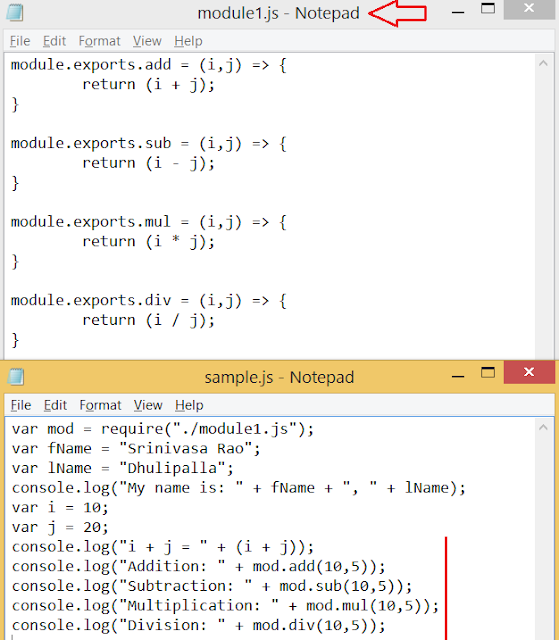 Node.js Module Exports