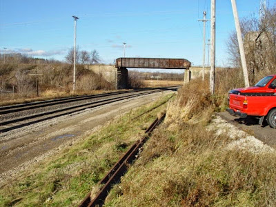 Chicago & North Western Railway Bridge over the Wisconsin Central in Sussex, Wisconsin, on November 19, 2001