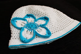 crochet flower hat pattern