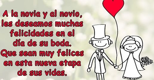 40 Frases felicitaciones de Boda originales