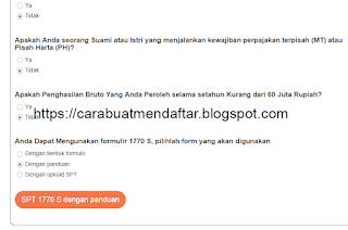 CARA BUAT MELAPORKAN SPT UNTUK DAFTAR SPT TAHUNAN PERORANGAN